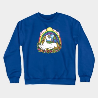 Unicorn and Blue Bird Friends Crewneck Sweatshirt